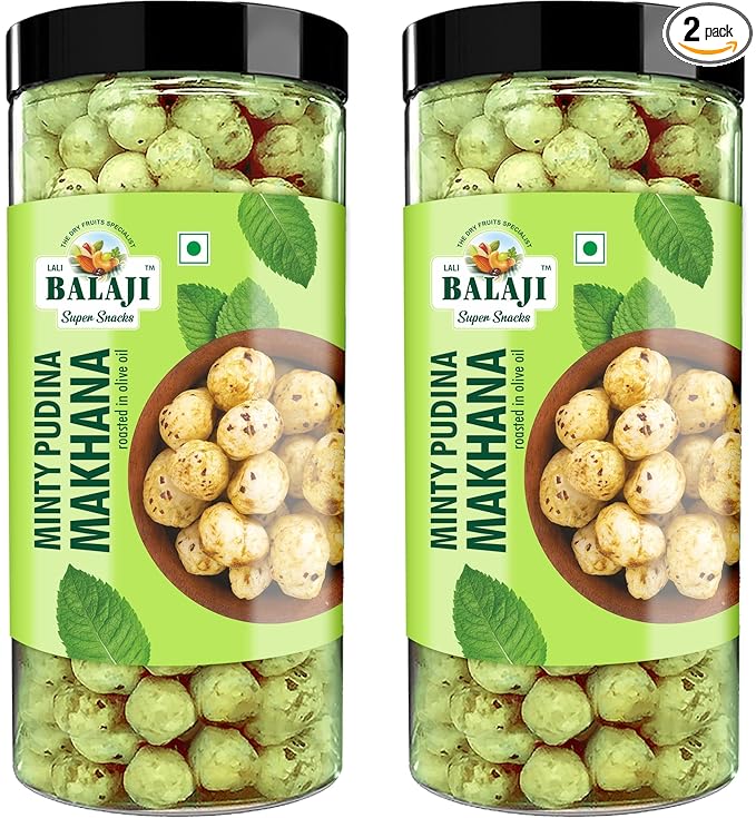 Lali Balaji Minty Pudina Makhana 180g (90g x pack of 2)