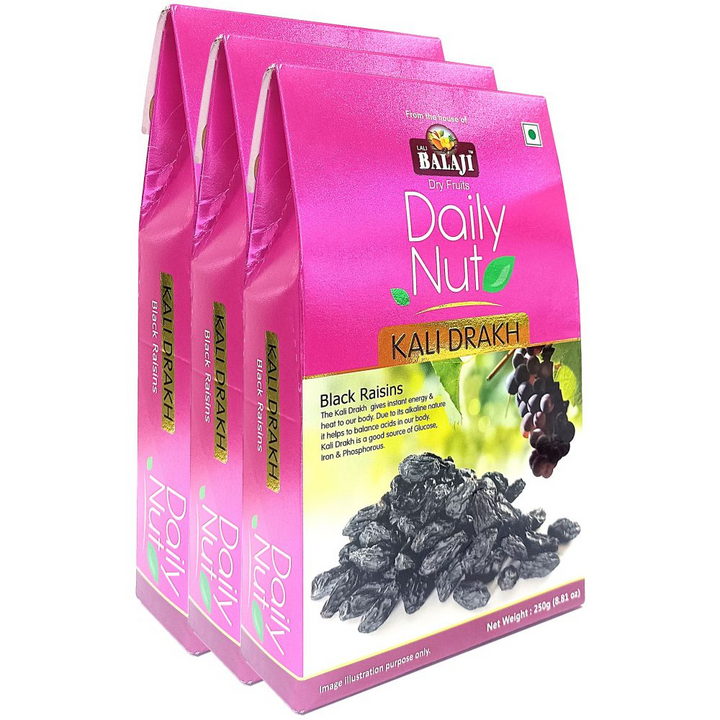 Daily Nut Kali Drakh (Black Raisins) 250g