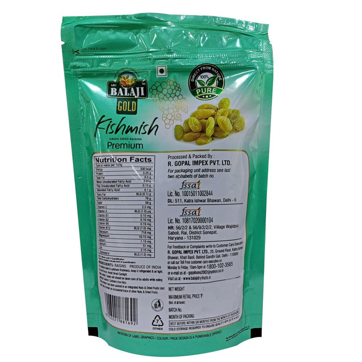 Lali Balaji Gold Raisin (Premium) 250g