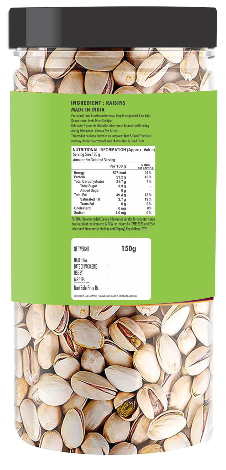 LALI BALAJI RAISINS (KISHMISH) 150g JAR