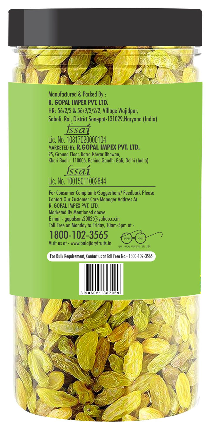 LALI BALAJI RAISINS (KISHMISH) 150g JAR